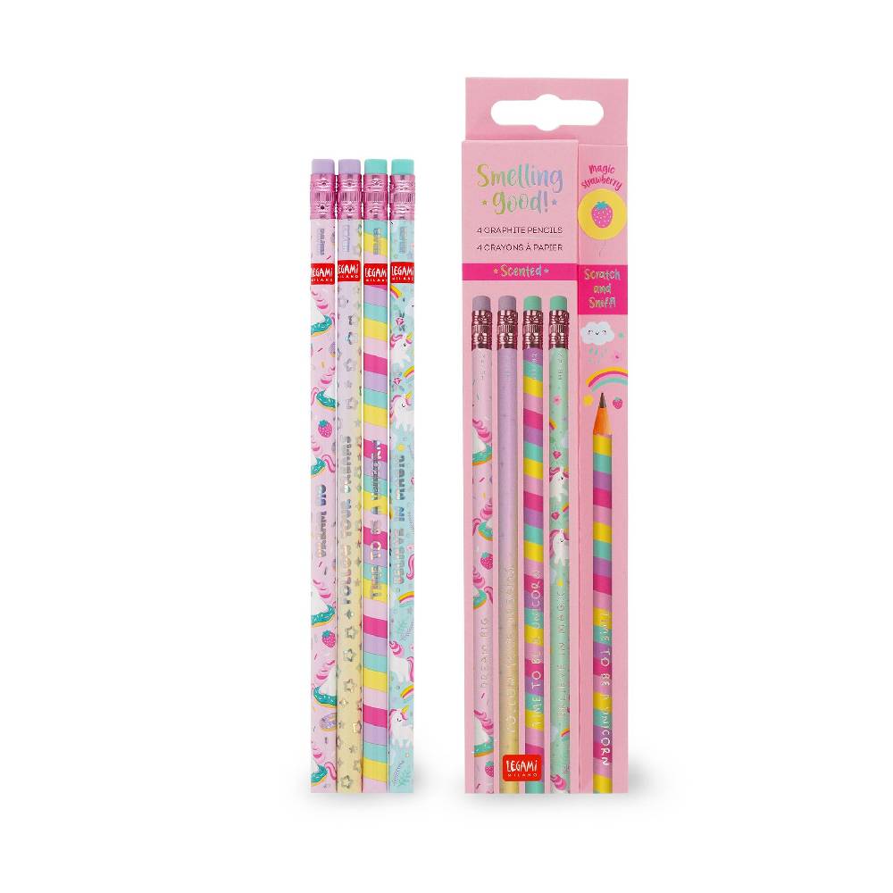 Legami Set di 4 Matite HB Profumate - Smelling Good!