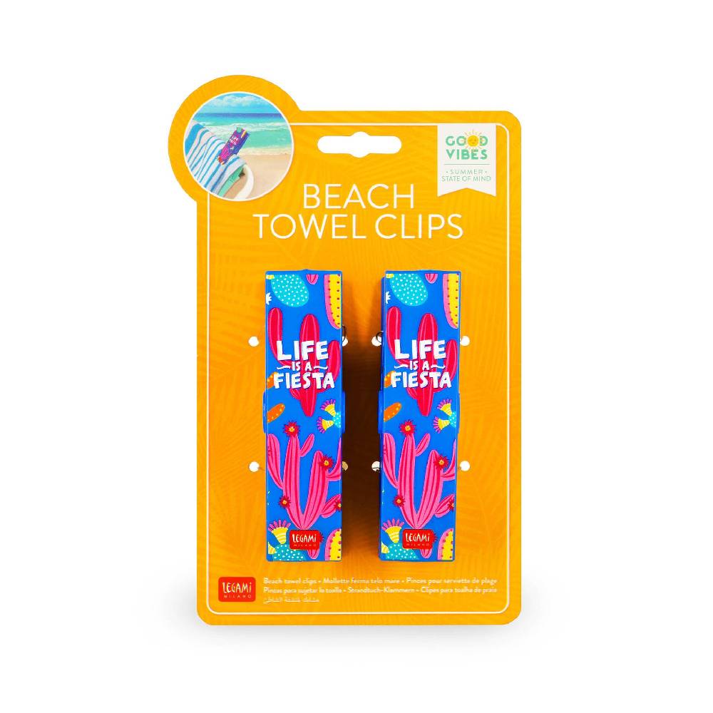 Legami Set di 2 Mollette Ferma Telo Mare - Beach Towel Clips Consegna Veloce
