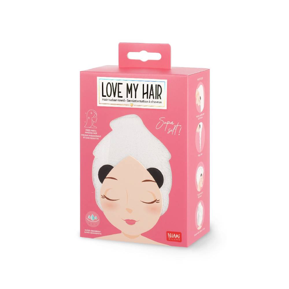 Legami Asciugamano per Capelli a Turbante - Love My Hair Vendita Calda