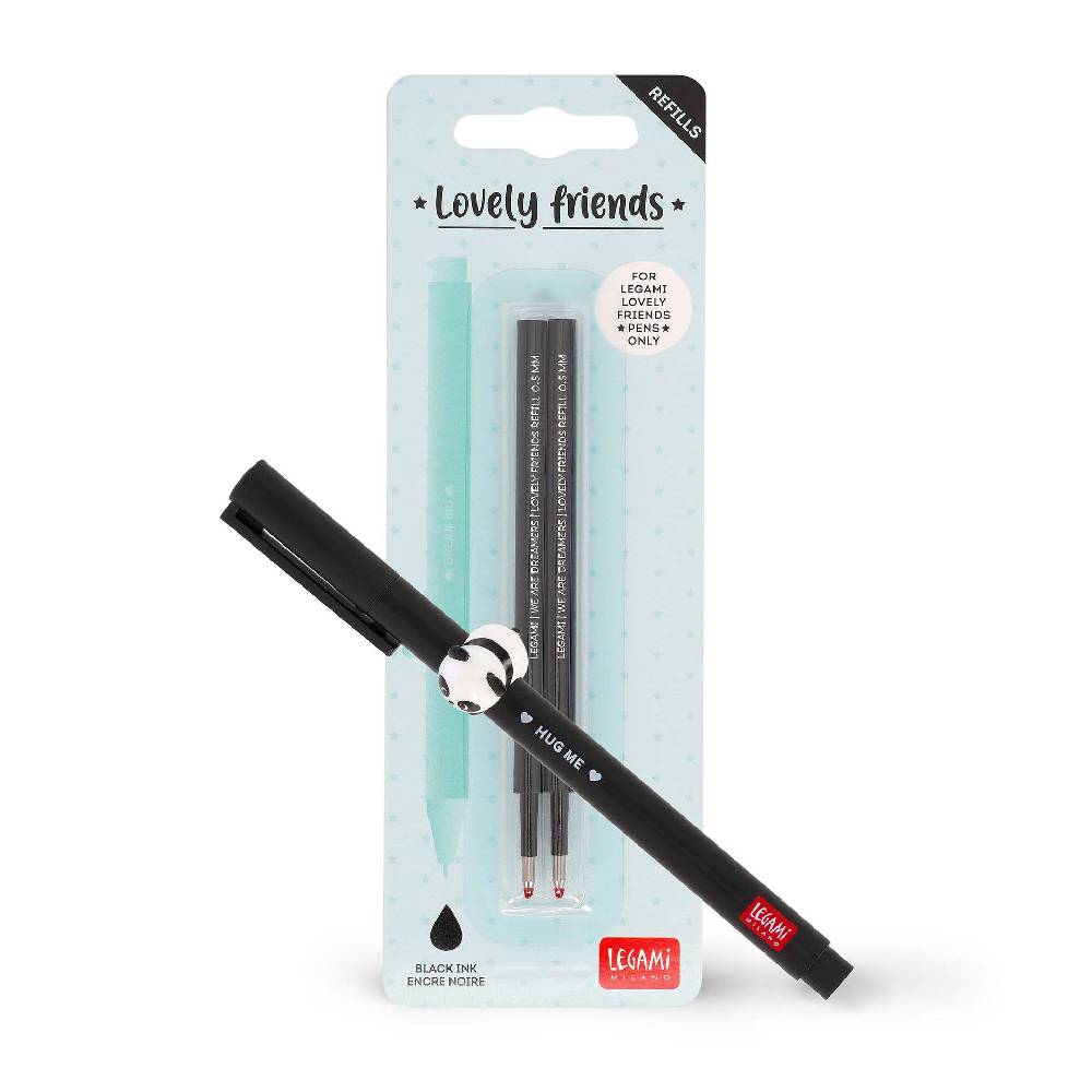 Legami Set Penna Lovely Panda con Refill Nero Vendita Economica