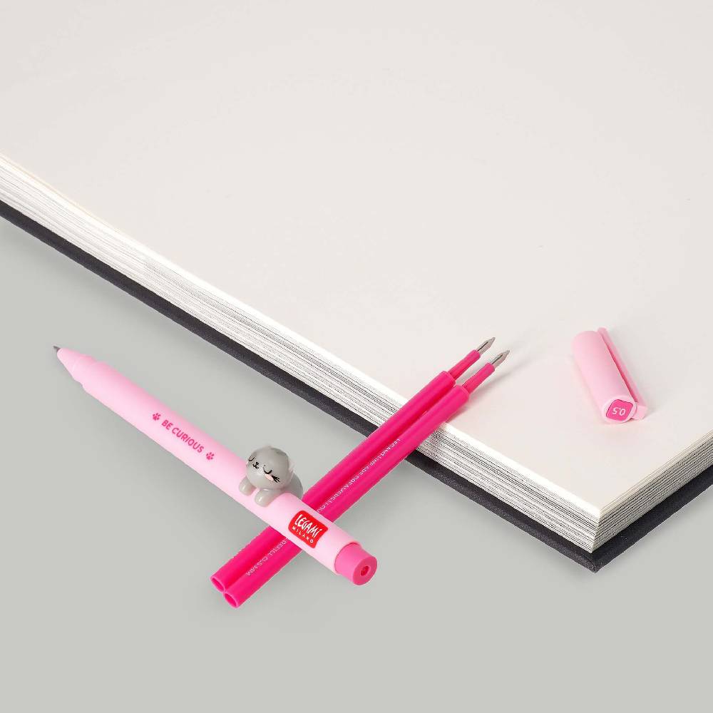 Legami Set Penna Lovely Kitty con Refill Rosa Saldi Di Fabbrica