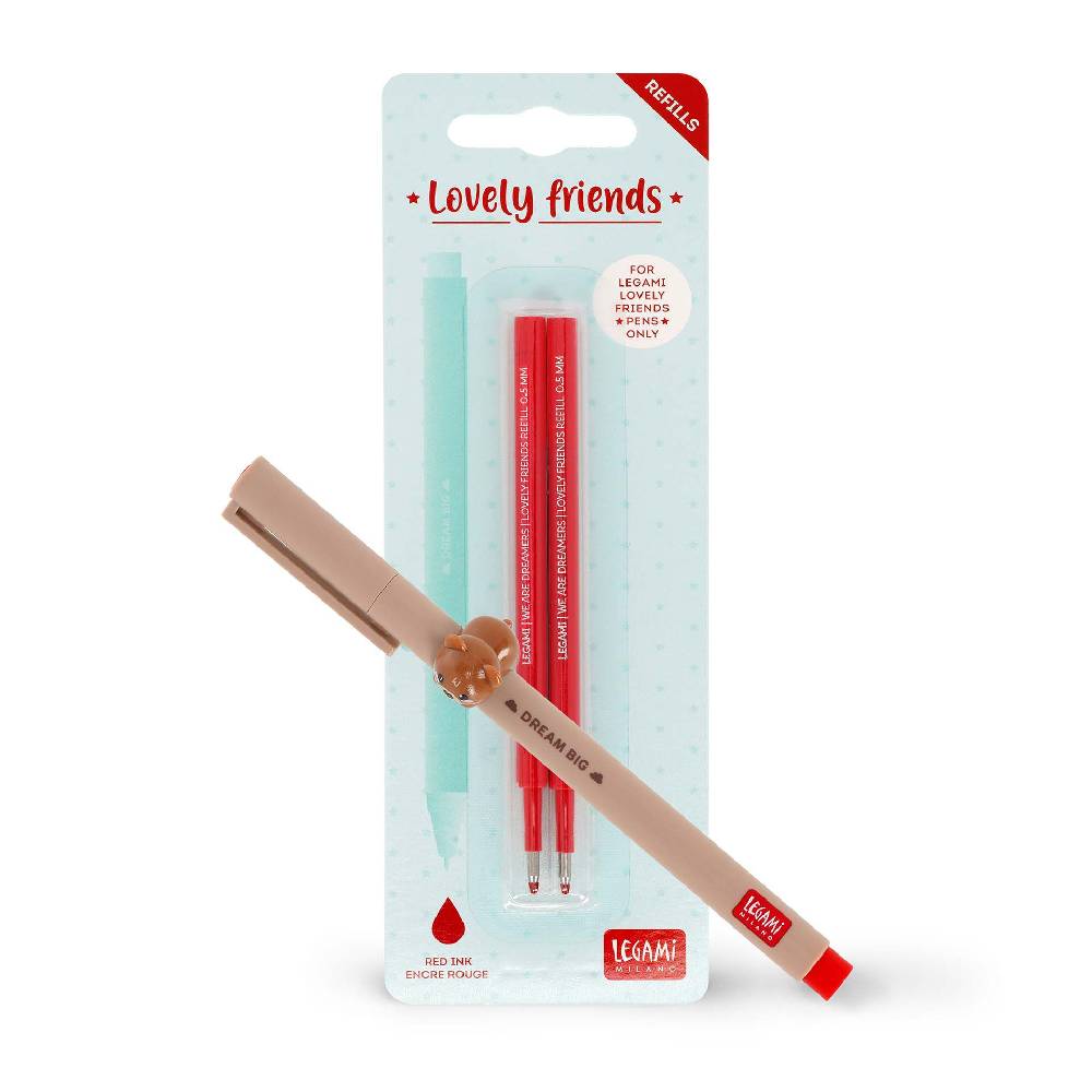 Legami Set Penna Lovely Teddy Bear con Refill Rosso I Più Venduti