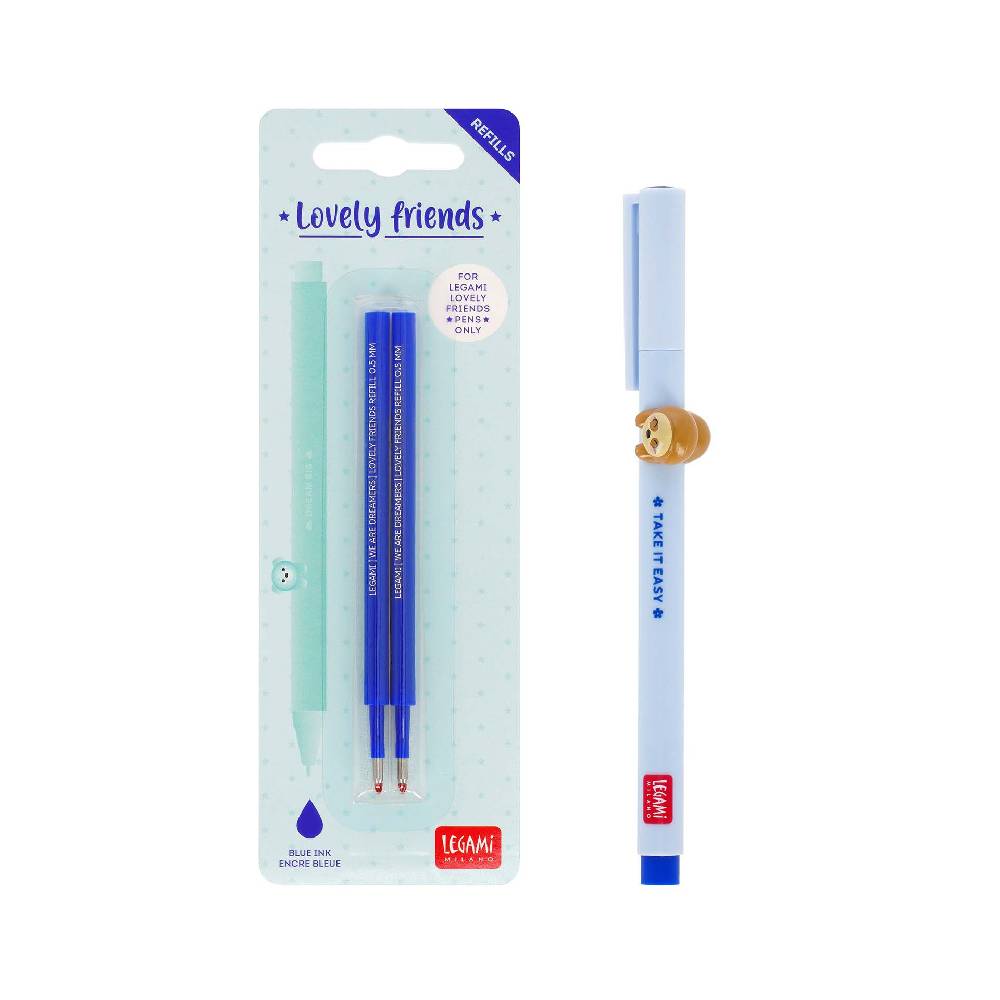 Legami Set Penna Lovely Sloth con Refill Blu