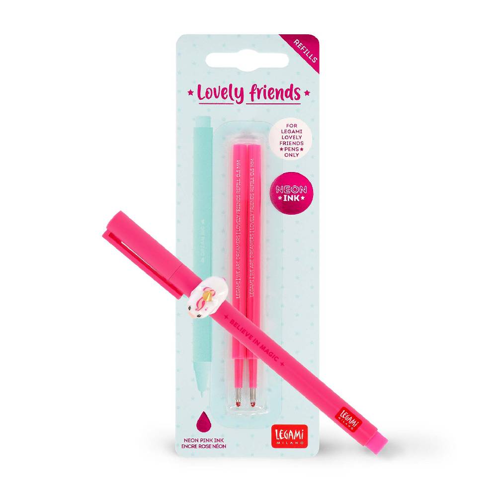 Legami Set Penna Lovely Unicorn con Refill Rosa Neon In Saldo