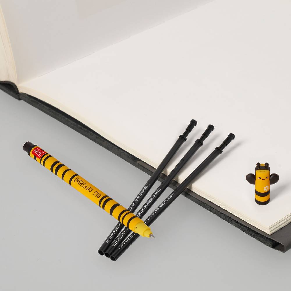 Legami Set Penna Cancellabile Bee con Refill Nero 2025