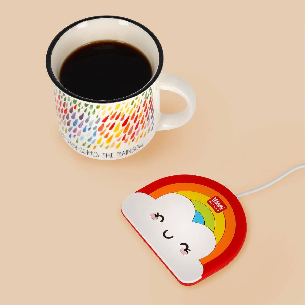 Legami Set Scalda tazza Rainbow e Tazza Rainbow