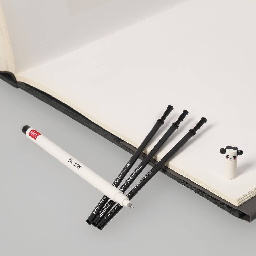 Legami Set Penna Cancellabile Panda con Refill Nero Soddisfazione Garantita