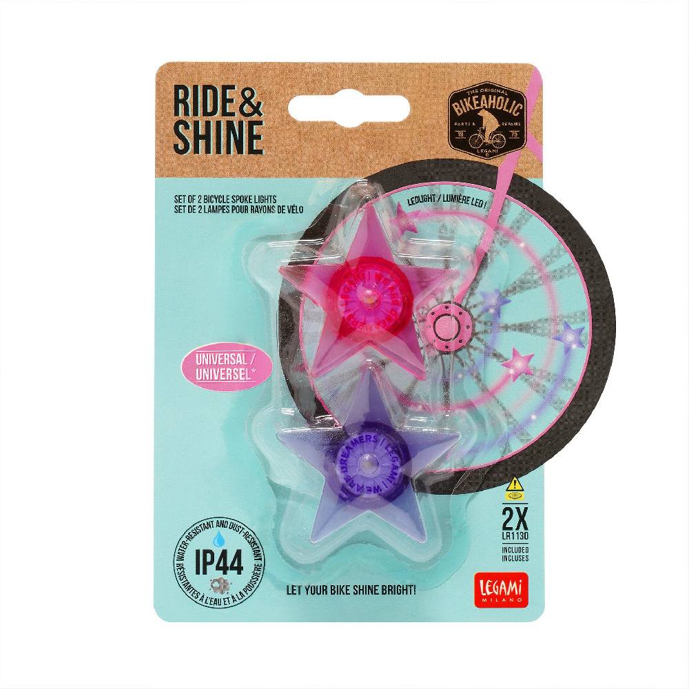 Legami Set di 2 Luci Per i Raggi Della Bicicletta - Ride & Shine Online