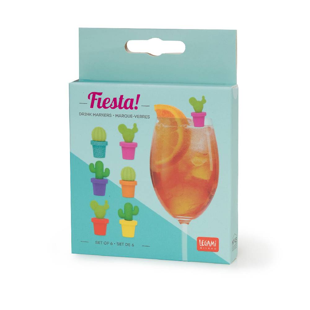 Legami Set di 6 Segnabicchieri Italy