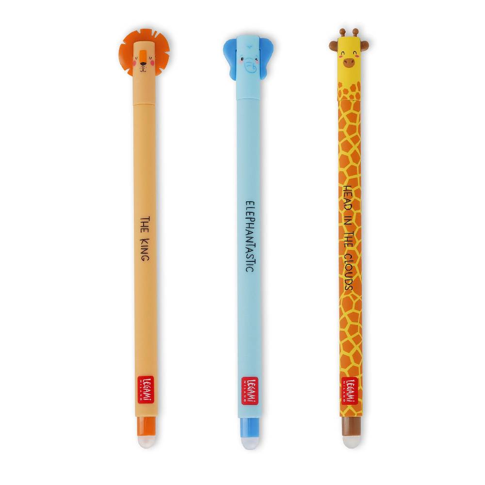 Legami Set di 3 Penne Gel Cancellabili - Erasable Pen