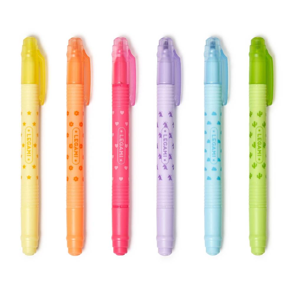 Legami Set di 6 Evidenziatori Cancellabili - Magic Highlighters
