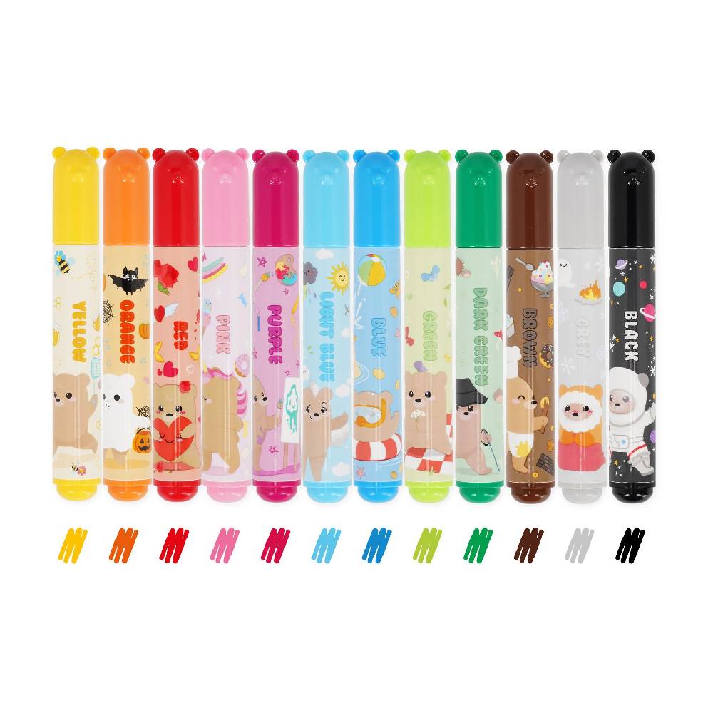 Legami Set di 12 Pennarelli - Teddy Friends
