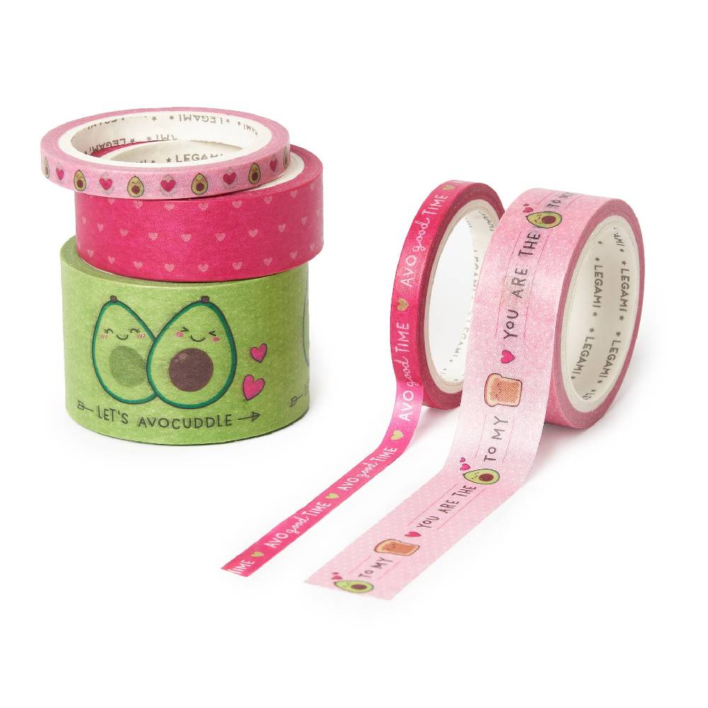 Legami Set di 5 Nastri Adesivi di Carta - Tape By Tape