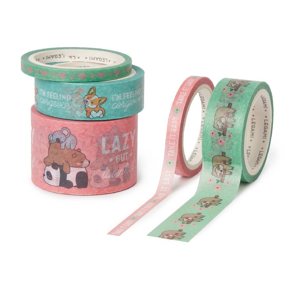 Legami Set di 5 Nastri Adesivi di Carta - Tape By Tape Moda
