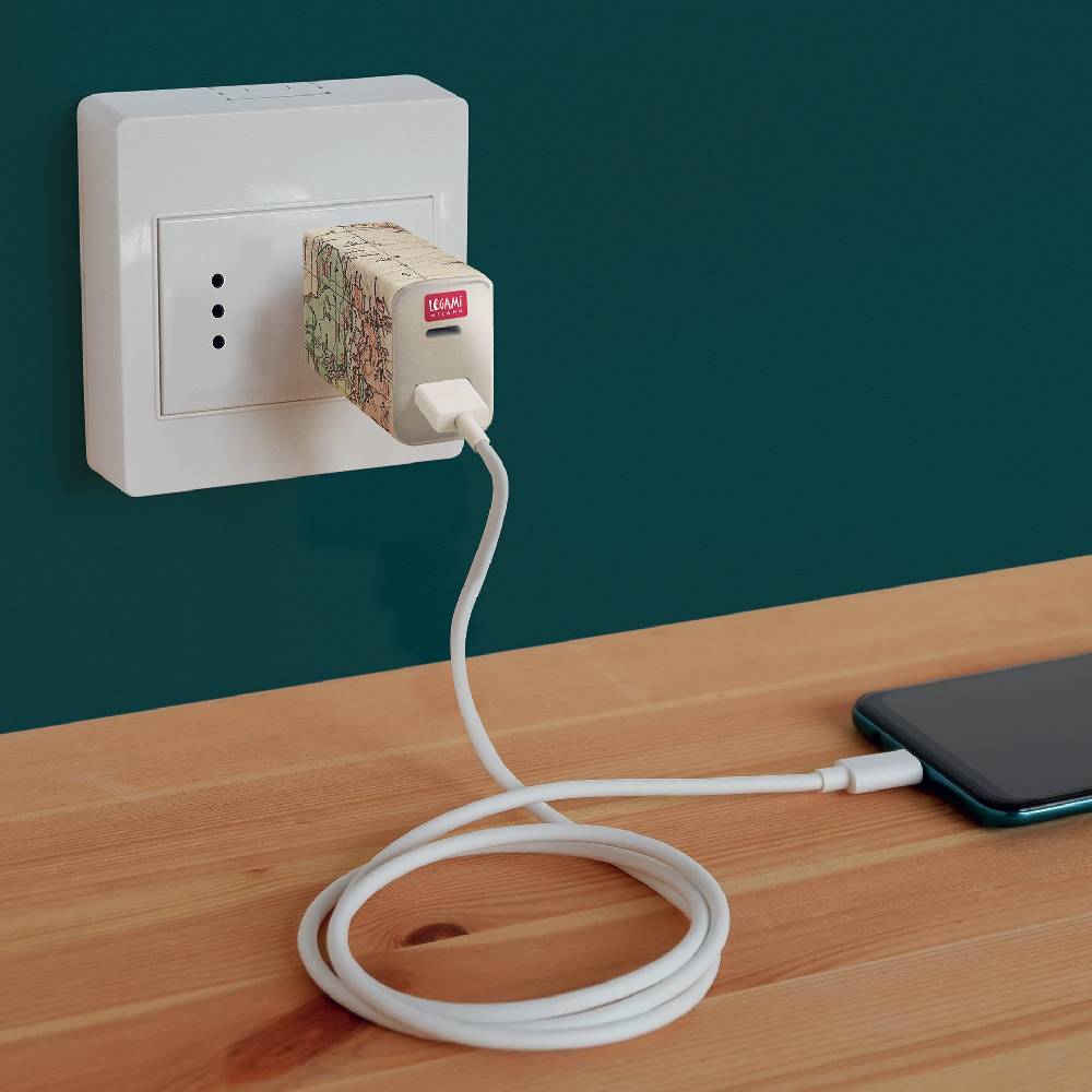 Legami Caricabatterie da Muro - USB + USB-C - Plug &Charge Negozi Online