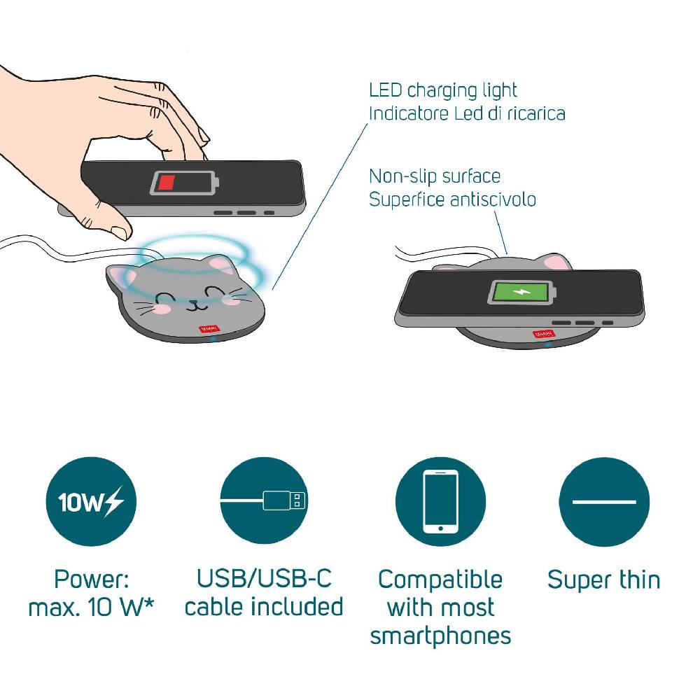Legami Caricabatterie Wireless con Supporto - Super Fast Offerta