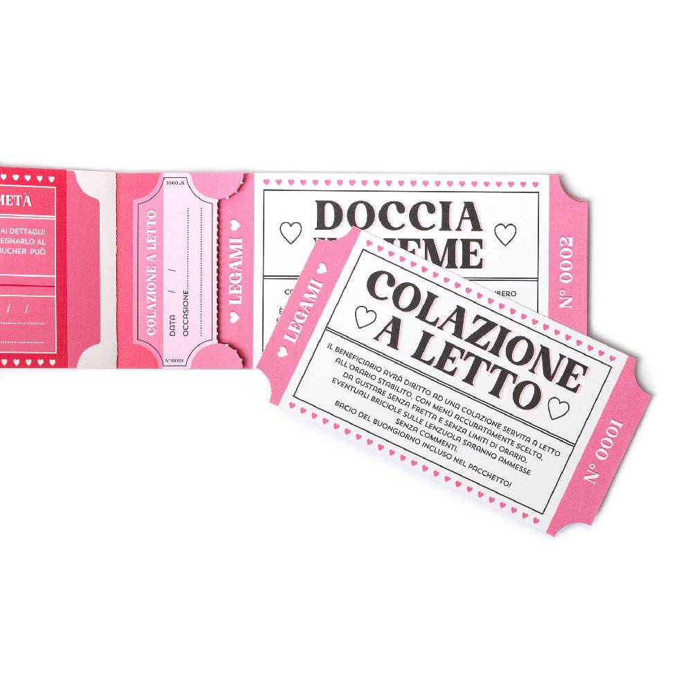 Legami Blocchetto da 24 Voucher - Italiano In Vendita