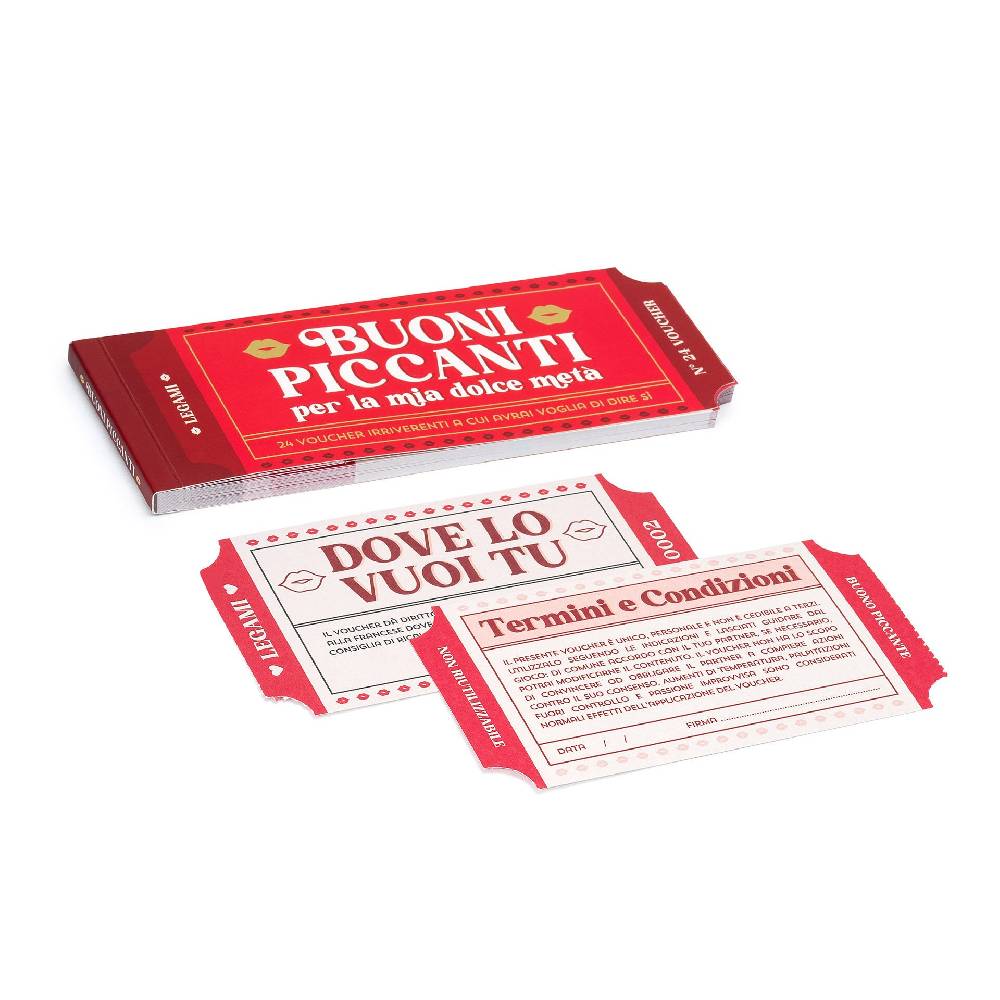 Legami Blocchetto da 24 Voucher Piccanti - Italiano Saldi