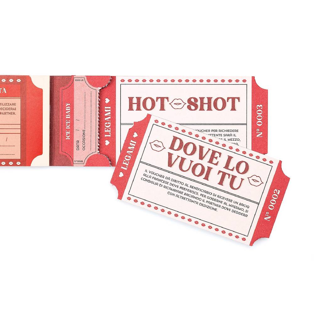 Legami Blocchetto da 24 Voucher Piccanti - Italiano Saldi