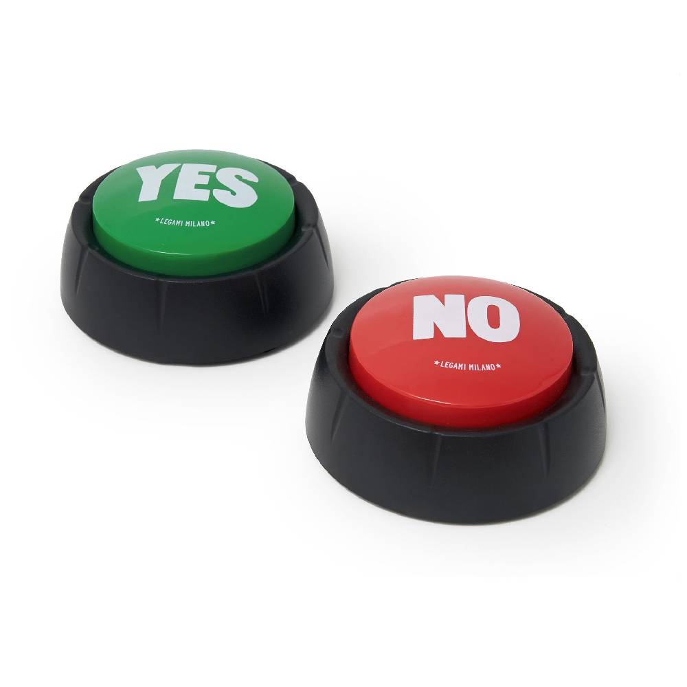 Legami YES & NO - Set di Due Pulsanti Sonori Negozio