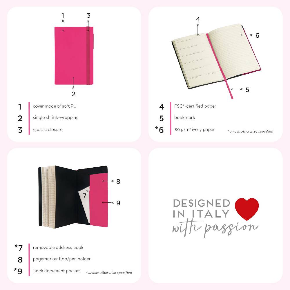 Legami Agenda 18 Mesi Settimanale - Small - Con Notebook - 2024/2025 Outlet