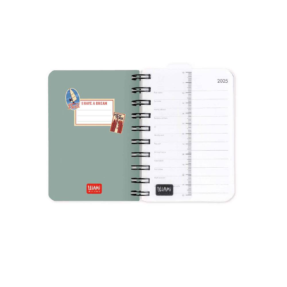 Legami Agenda 12 Mesi Giornaliera - Small - Spiralata - 2025 Shopping Online