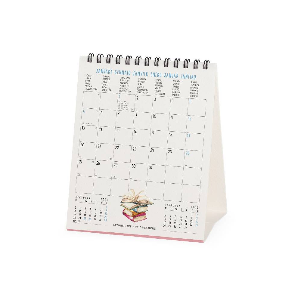 Legami Calendario da Tavolo 2025 - 12 x 14,5 cm Ritorno libero