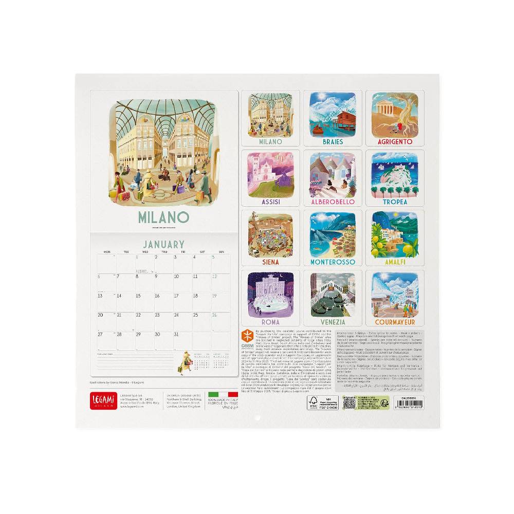 Legami Calendario da Parete 2025 - 30 x 29 cm 2025