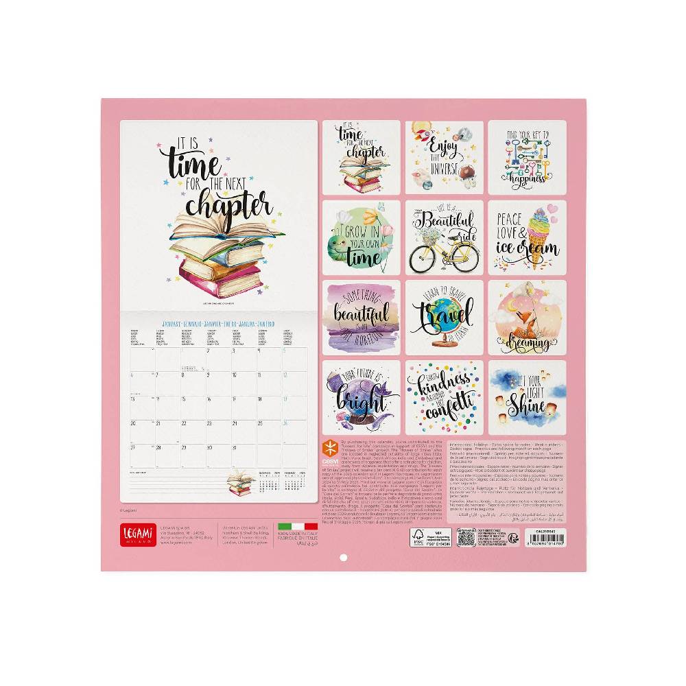 Legami Calendario da Parete 2025 - 30 x 29 cm Italy