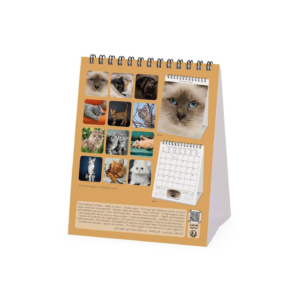 Legami Calendario da Tavolo 2025 - 12 x 14,5 cm Italia