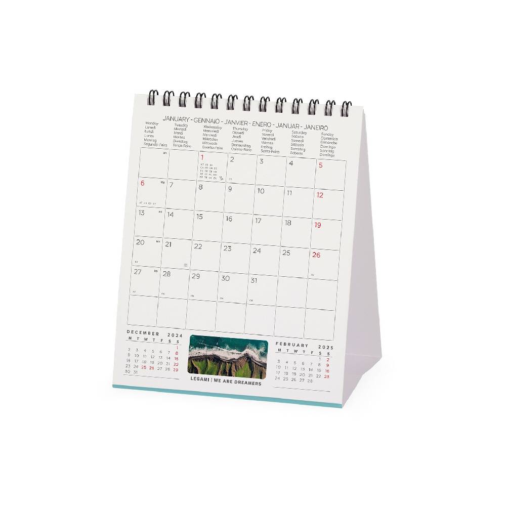 Legami Calendario da Tavolo 2025 - 12 x 14,5 cm Nuovo