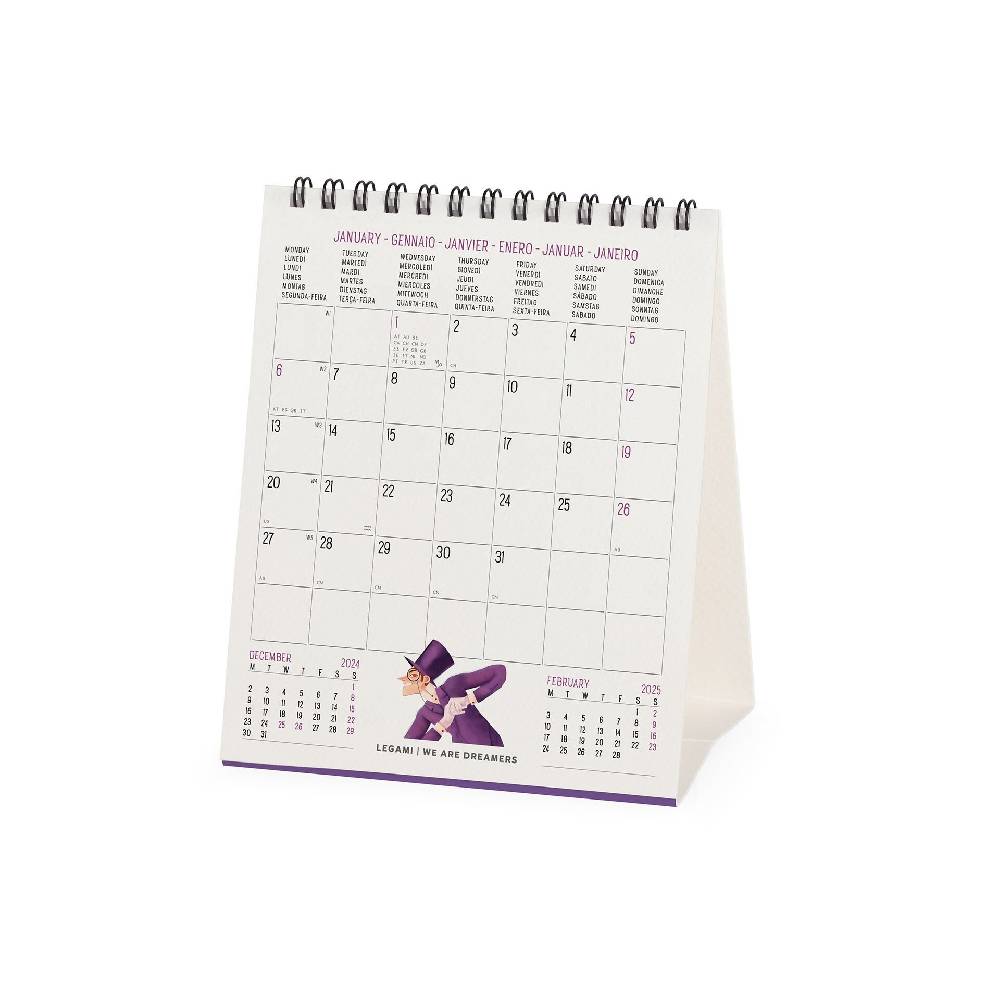 Legami Calendario da Tavolo 2025 - 12 x 14,5 cm Qualità Garantita