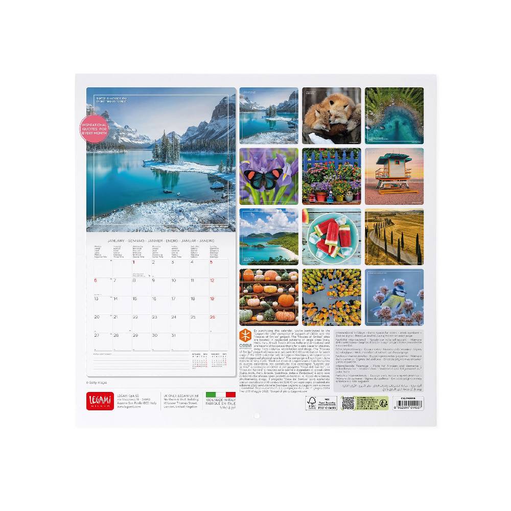 Legami Calendario da Parete 2025 - 30 x 29 cm Affare Del Giorno
