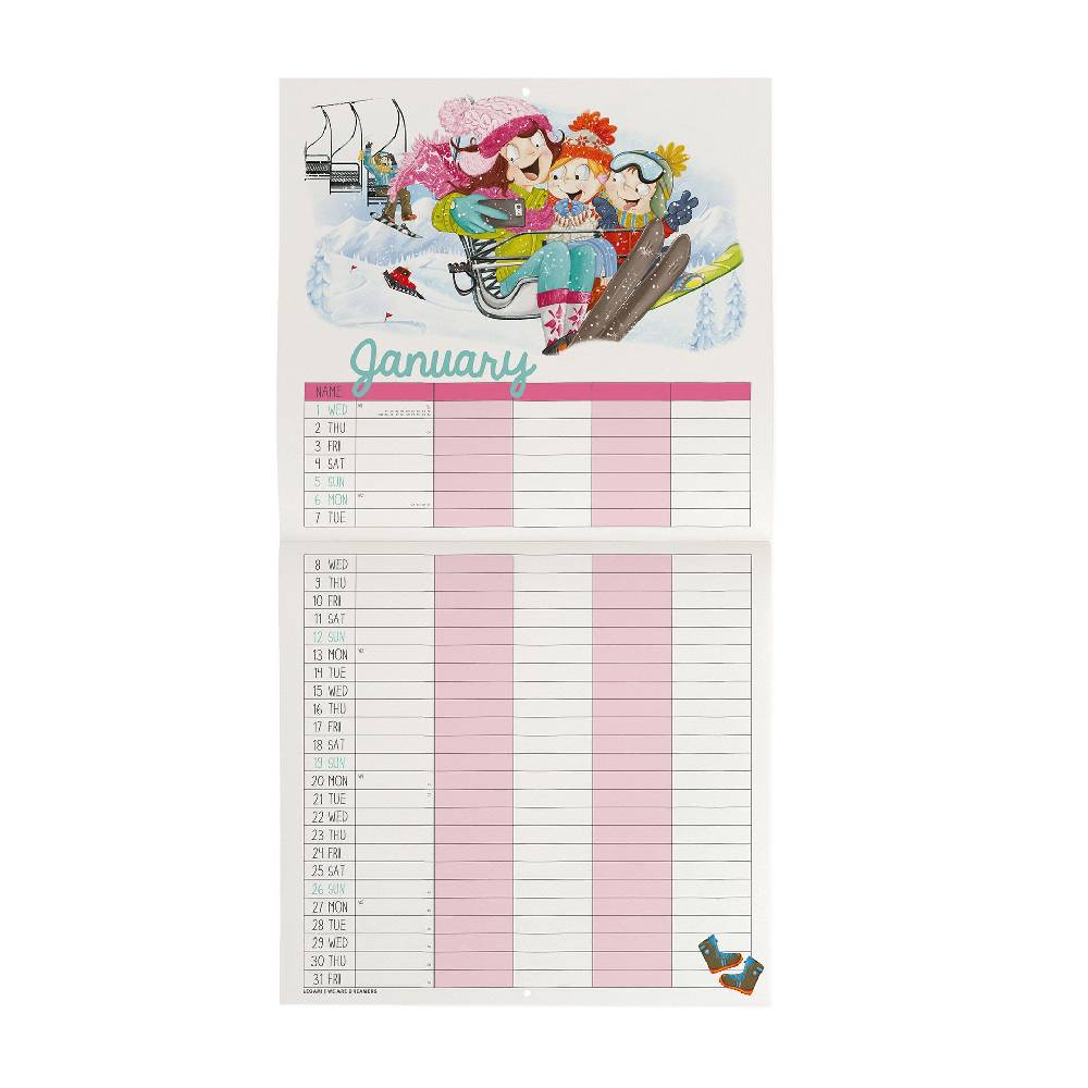 Legami Calendario da Parete 2025 - 30 x 29 cm Presa