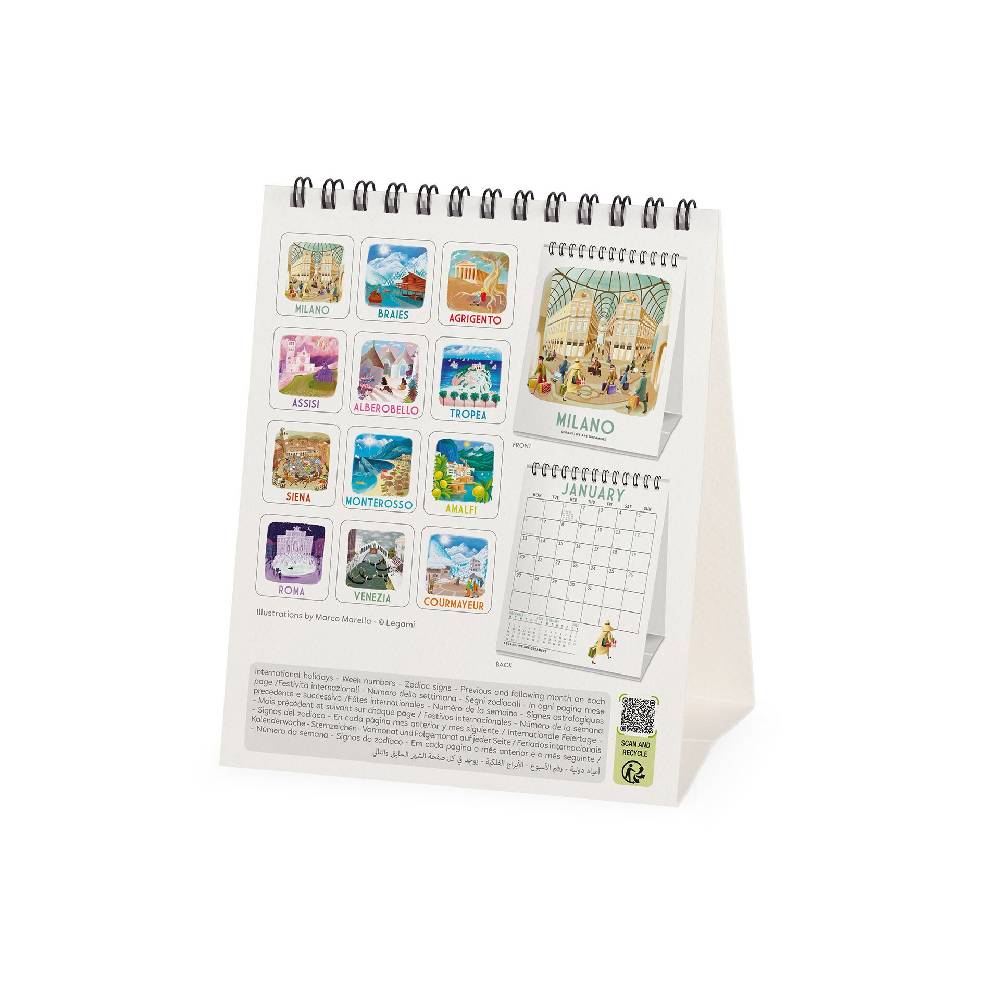 Legami Calendario da Tavolo 2025 - 12 x 14,5 cm Vendita Economica