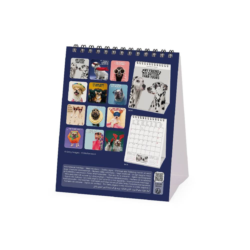Legami Calendario da Tavolo 2025 - 12 x 14,5 cm Saldi Di Fabbrica