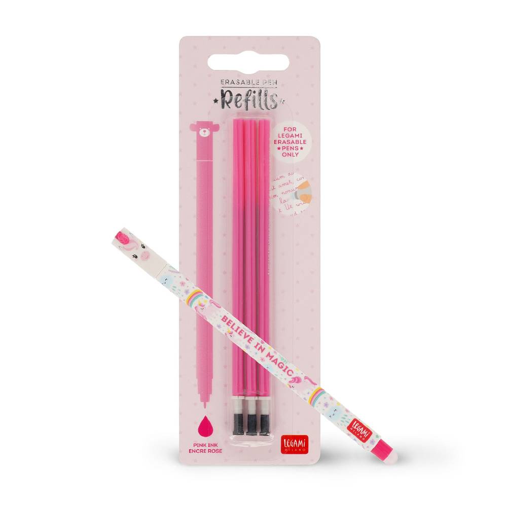 Legami Set Penna Cancellabile Unicorn con Refill Rosa Sconto di tempo limitato