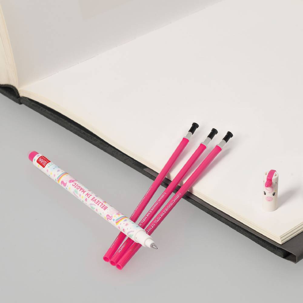 Legami Set Penna Cancellabile Unicorn con Refill Rosa Sconto di tempo limitato
