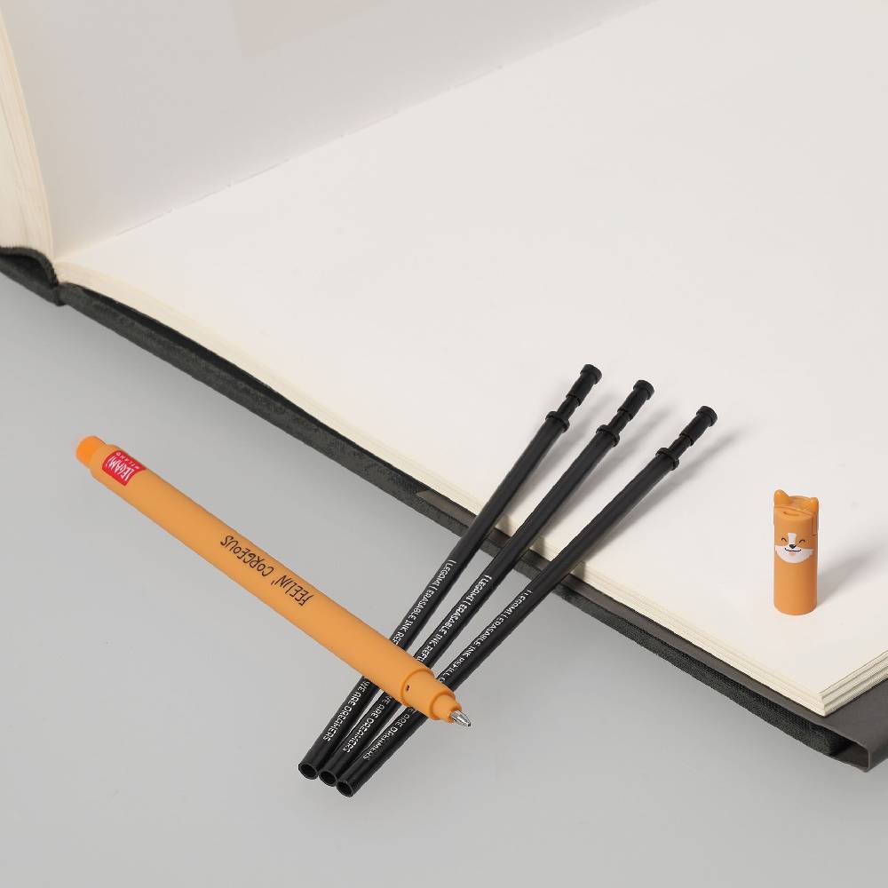 Legami Set Penna Cancellabile Corgi con Refill Nero Comprare a buon mercato
