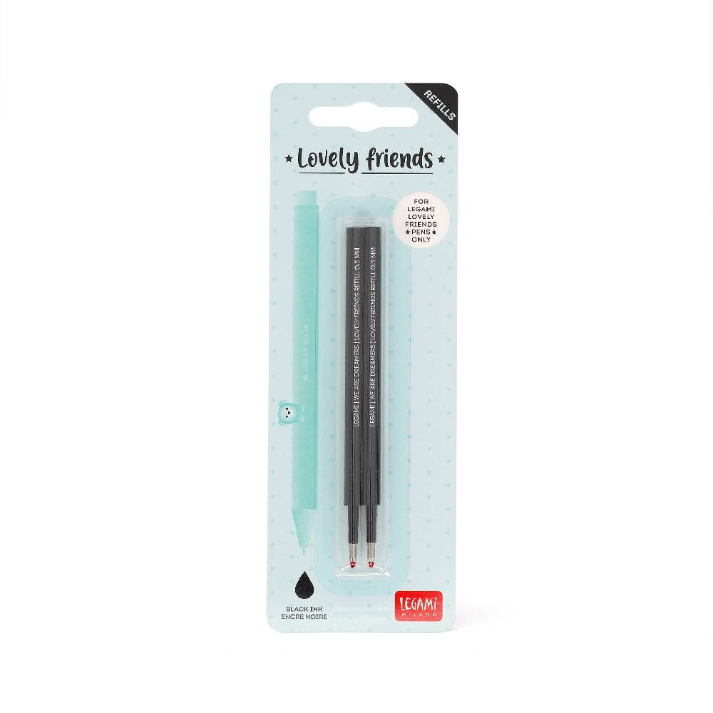 Legami Set di 2 Refill per Penna Gel - Lovely Friends Offerta esclusiva