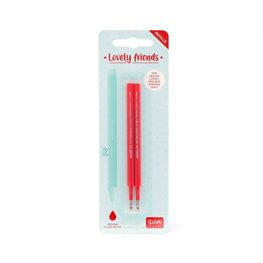 Legami Set di 2 Refill per Penna Gel - Lovely Friends Black Friday