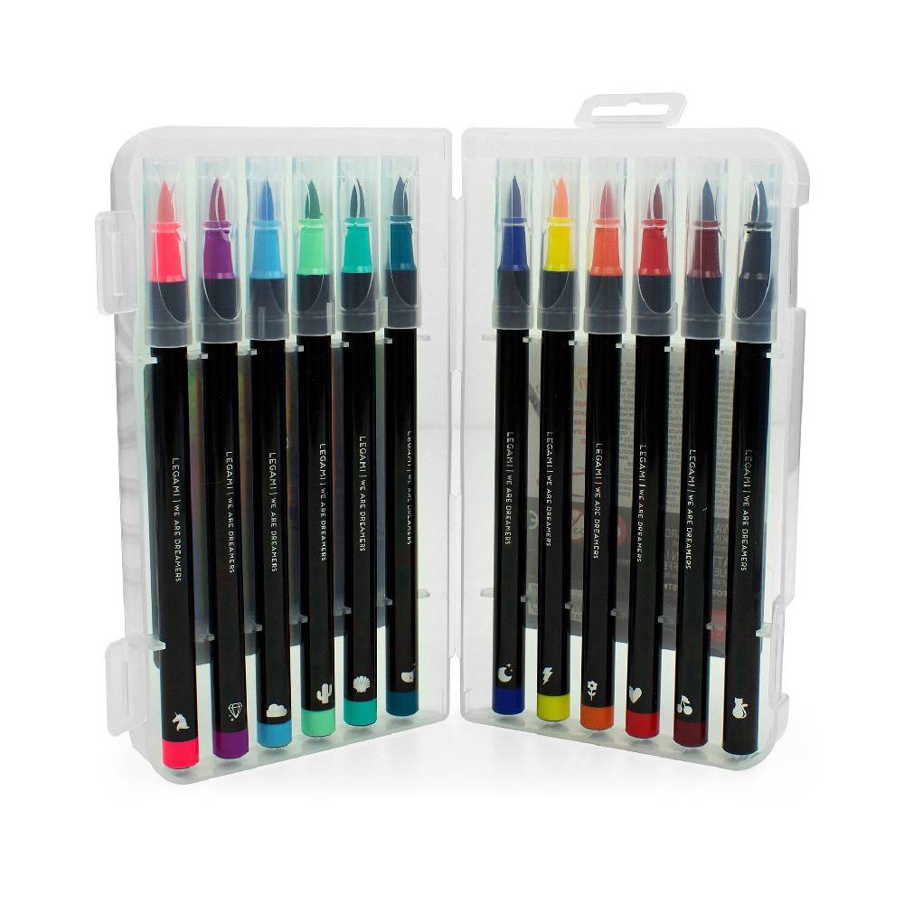 Legami Set di 12 Pennarelli con Punta Pennello - Brush Markers Prezzo basso
