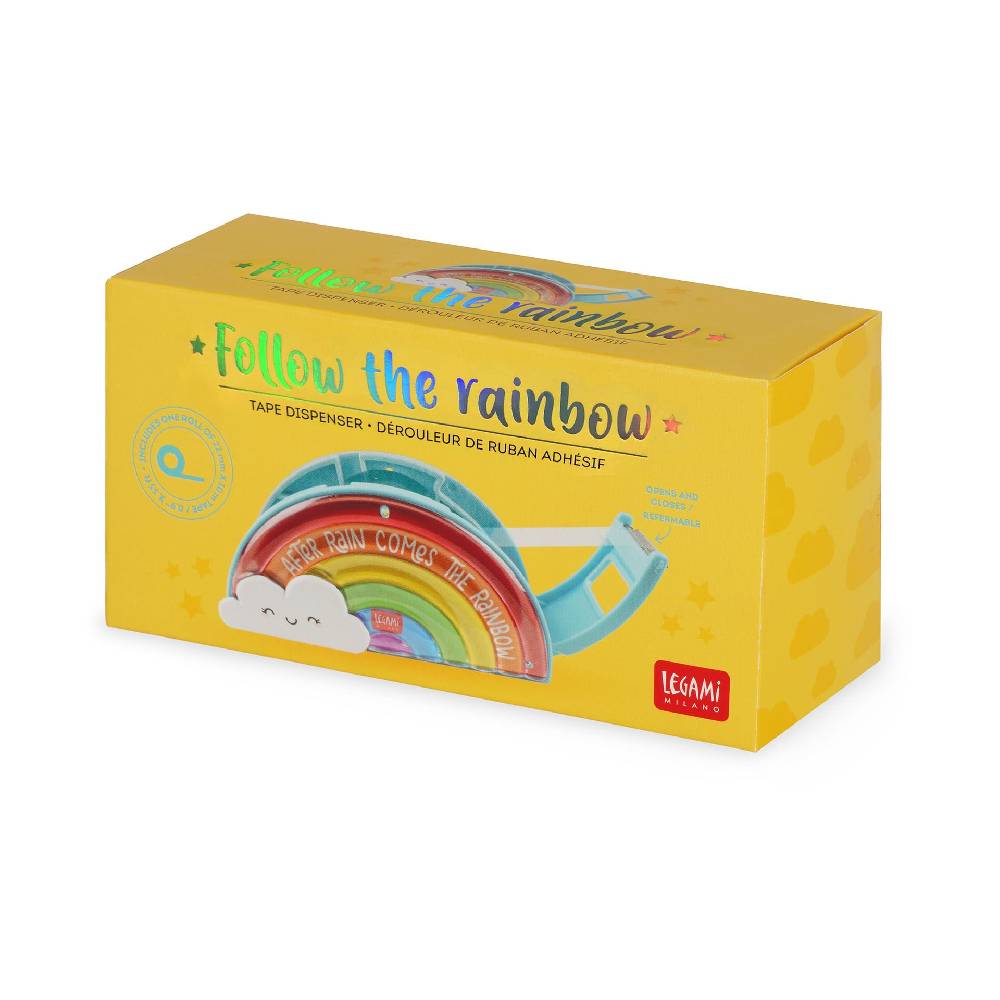 Legami Dispenser per Nastro Adesivo - Follow The Rainbow Saldi Di Fabbrica