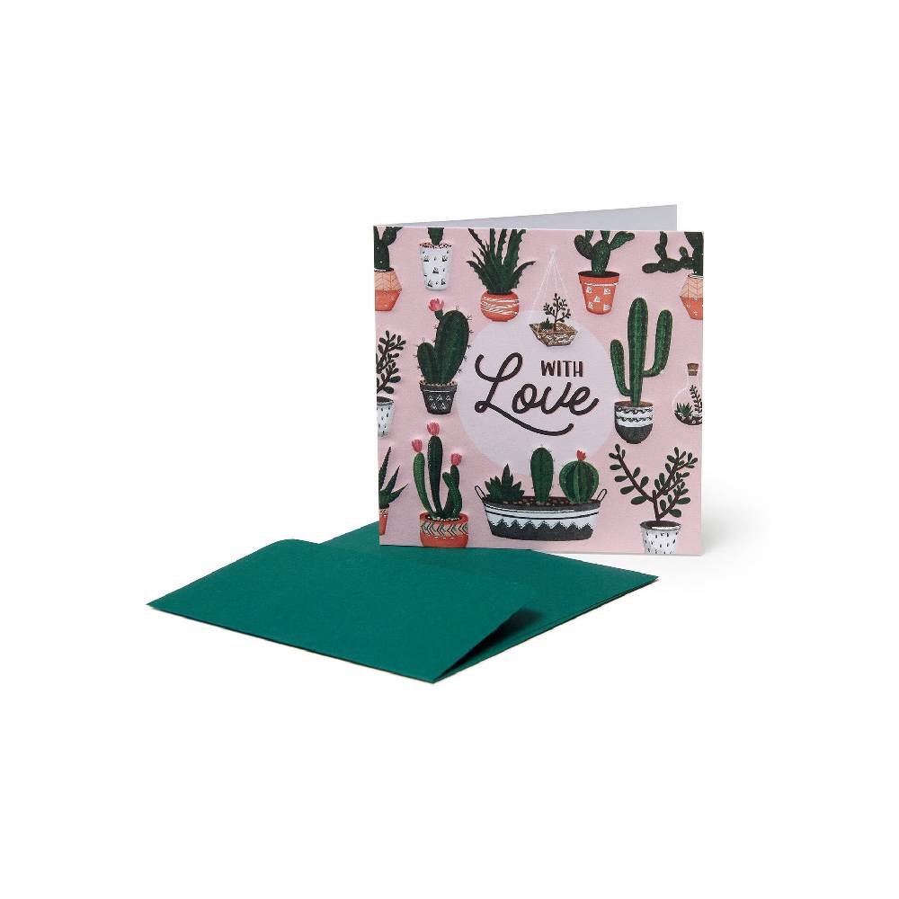 Legami Mini Biglietto d'Auguri - Cactus Love Sconti questo mese