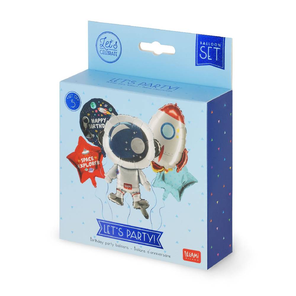Legami Set di 5 Palloncini per Festa di Compleanno - Let's Party Promozione Limitata