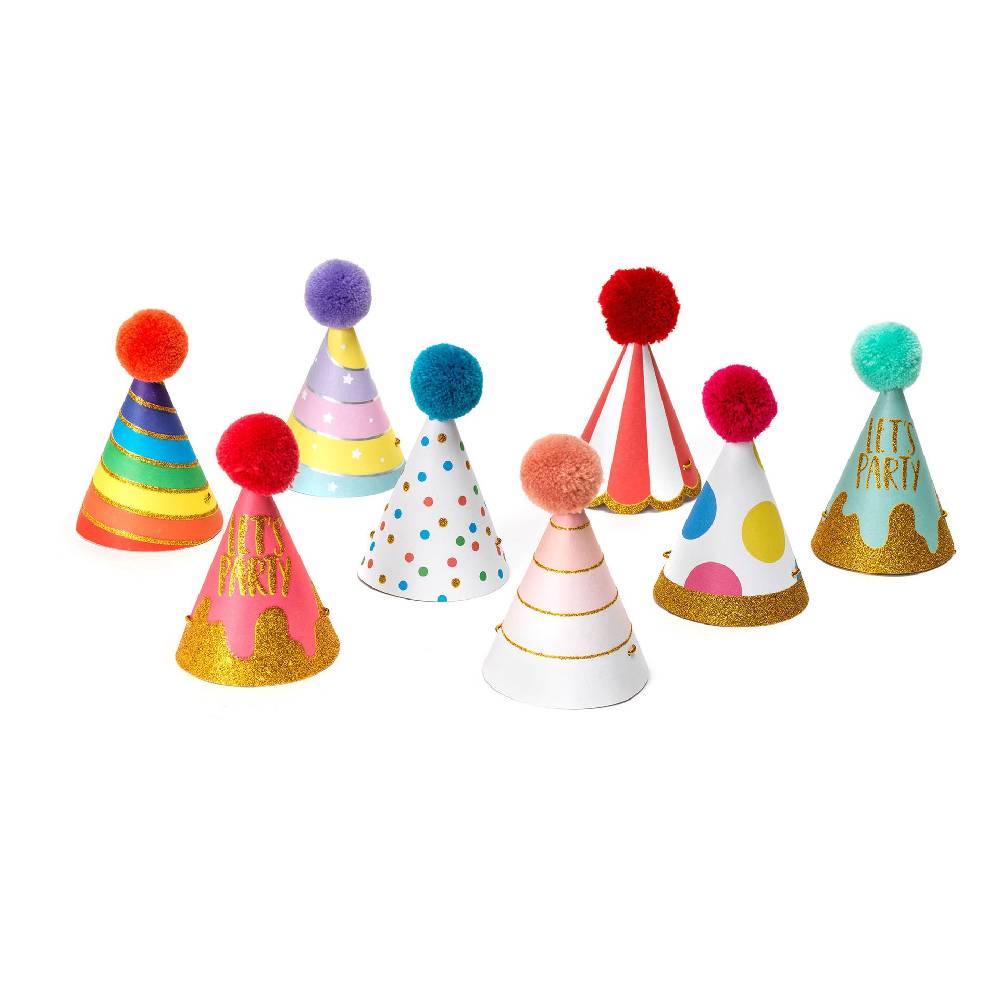 Legami Set di 8 Cappellini da Festa - The Party Is On