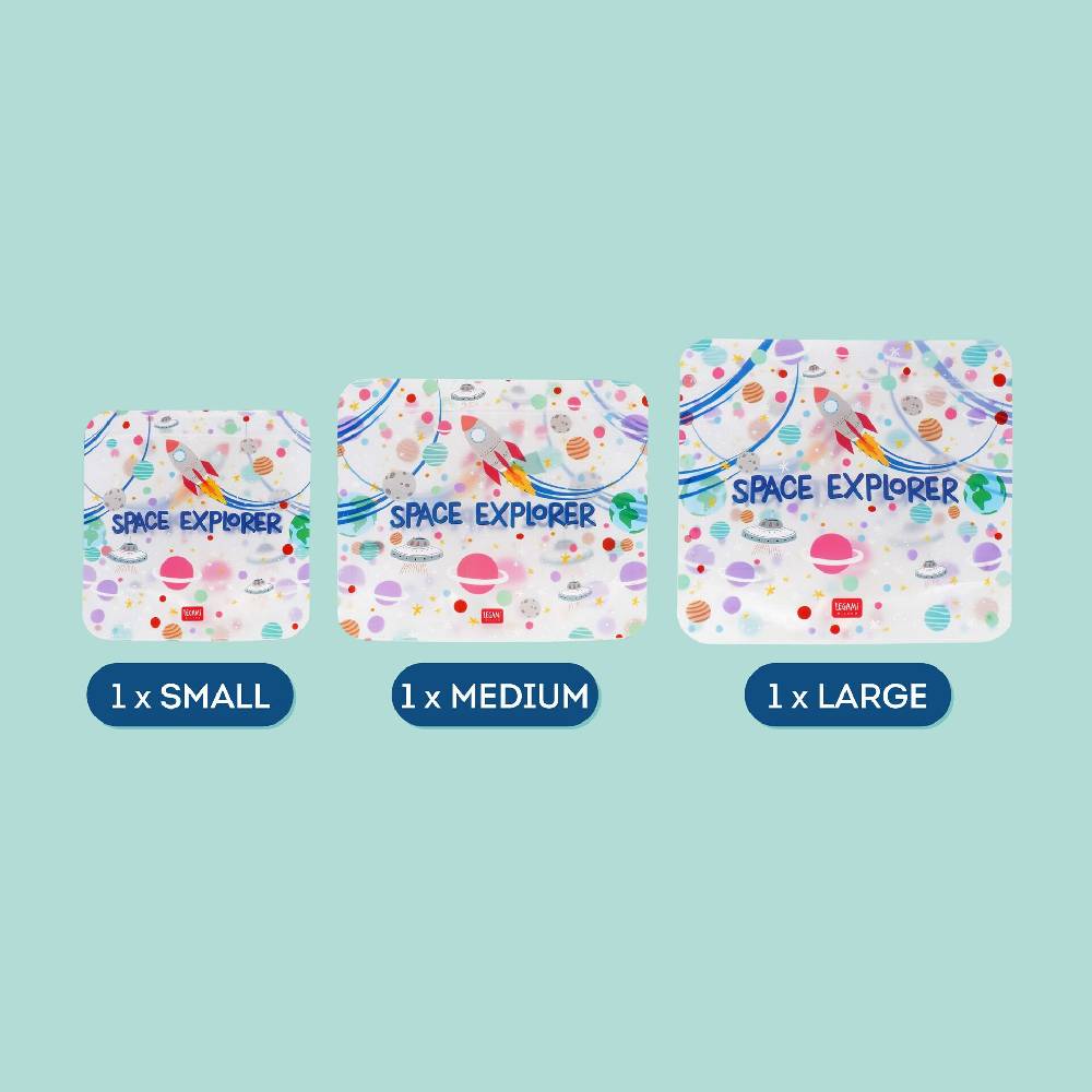 Legami Set di 3 Buste per Alimenti - Snack Bags Comprare a buon mercato