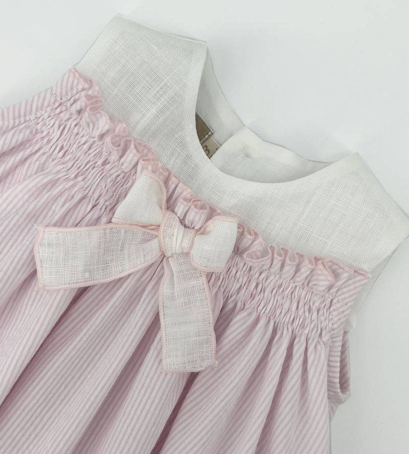 La Stupenderia WHITE AND PINK STRIPED DRESS Economico