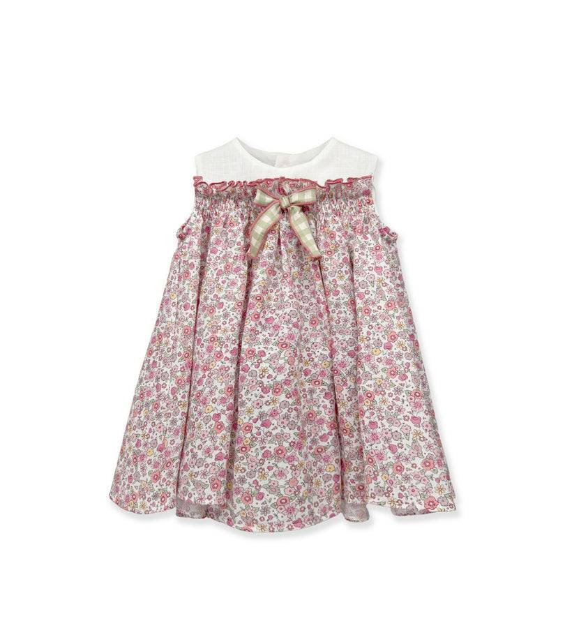 La Stupenderia PINK AND ORANGE FLOWER DRESS Outlet