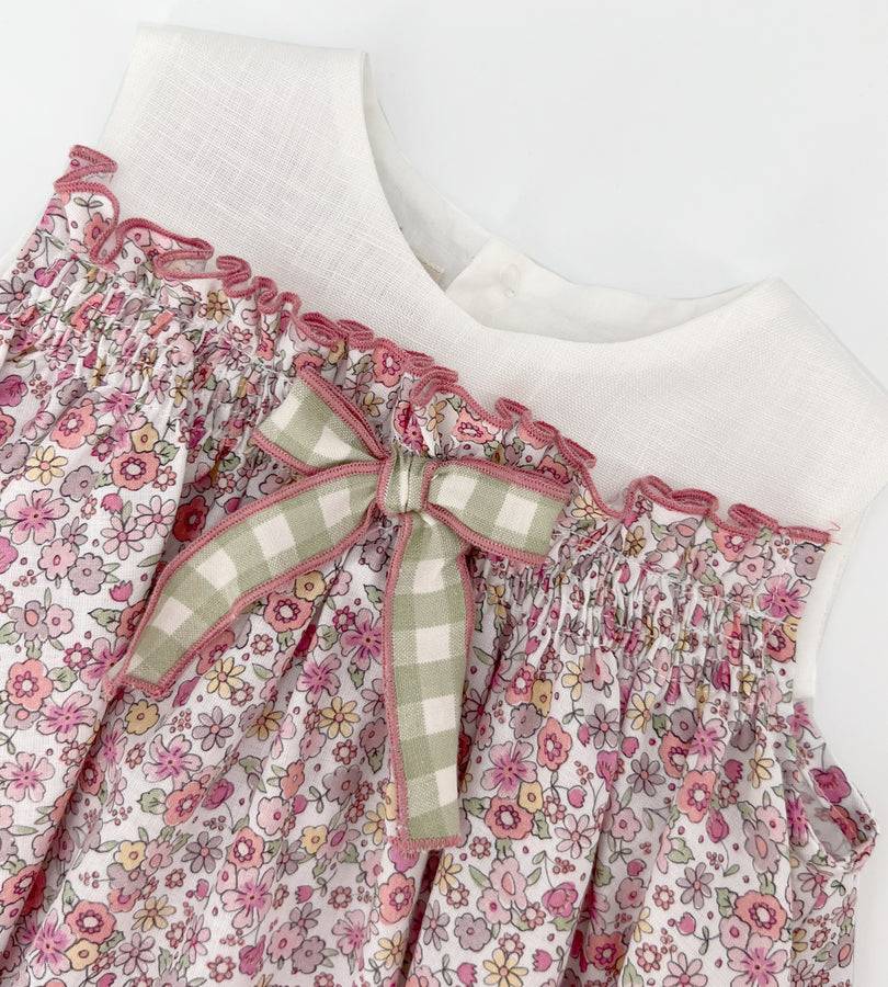 La Stupenderia PINK AND ORANGE FLOWER DRESS Outlet